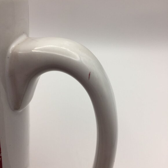 16oz Red White Snowflake Stoneware Mug Christmas Holiday Coffee Chocolate Cider - Picture 7 of 13